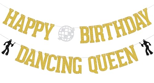 Bannière Happy Birthday Dancing Queen : finies les décorations d'anniversaire ternes