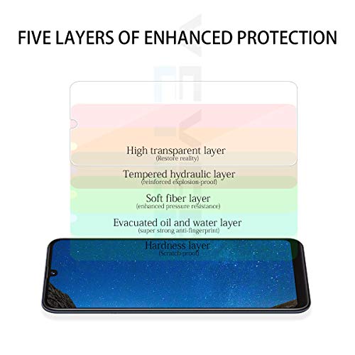 Galaxy A50/A30/A20 Screen Protector By Yeyebf, [2 Pack] Hd-Clear Tempered Glass Screen Protector [9H Hardness][Bubble-Free][3D Glass] Screen Protector Glass For Samsung Galaxy A50/A30/A20 #TOP3