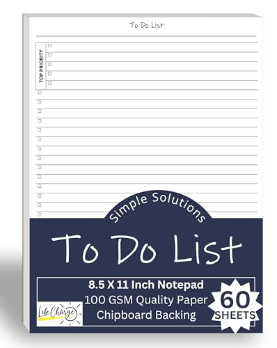 Bloco de notas para planejamento de lista, bloco de planejamento de 50 páginas. Lista de verificação