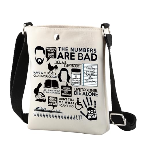 CMNIM TV Show Gifts Lost Crossbody Bag Science Fiction TV Series Fans Gifts Dharma Initiative Gifts TV Fans Shoulder Bag