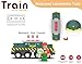Train Toys for Wooden Train Tracks, Green Tank Battery Operated Locomotive with Magnetic Trains, Motorized Train Compatible with Thomas & Friends, Brio, Chuggington, Electric Train Sets for Kids
