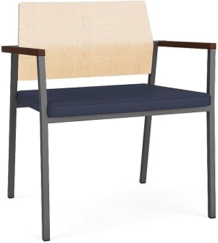 Avon Reception Oversize Chair UPH Seat HPL Back/Charcoal/Natural/Blue