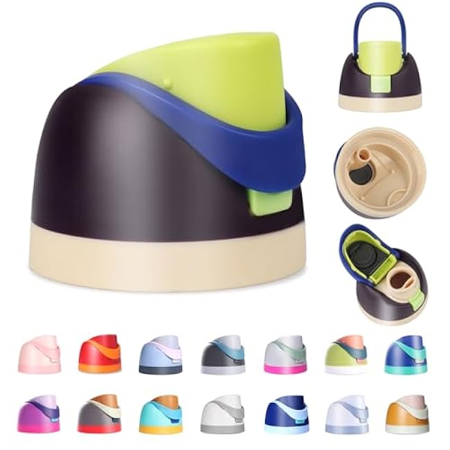 Replacement Lid for Owala Freesip, Compatible with Owala Cup 16oz 24oz 32oz 40oz, One Button Water Bottle Top Lid Replacement Accessory, Leakproof, BPA-Free - Celestial Sphere