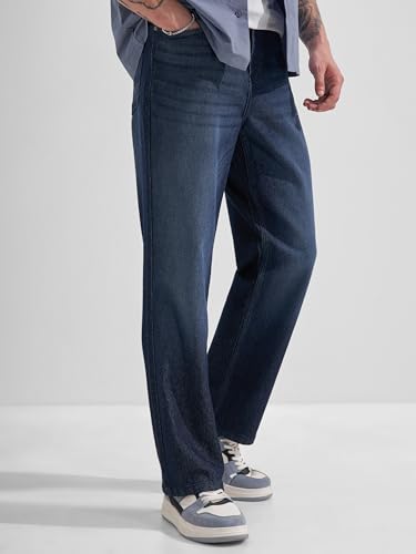 Image of Highlander Men's Straight Relaxed Fit Jeans | Stretchable | Everyday Comfort & Style| Jeans for Man|Premium Cotton Blend