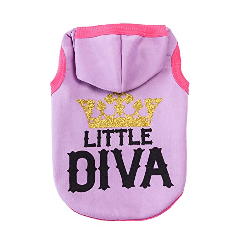 Generisch Ropa para perros con suéter de invierno Ropa ligera sin mangas para mascotas (Purple, XS)