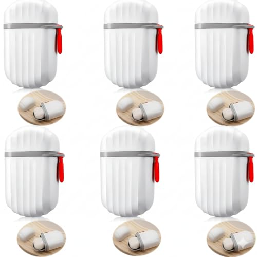 Image of Plastic Soap Dish Holder with Drainage Slots - Rectangular Self-Draining Soap Tray for Bathroom & Kitchen Sink, Non-Slip, Durable & Easy to Clean (White) - Pack of 6