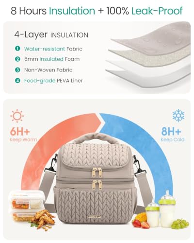 Leadvenst Double-Decker Breast Milk Cooler