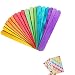 Colored Craft Stick Natural Jumbo Wood Popsicle Sticks For Diy Crafts Creative Designs 100 PCS 6 Inches