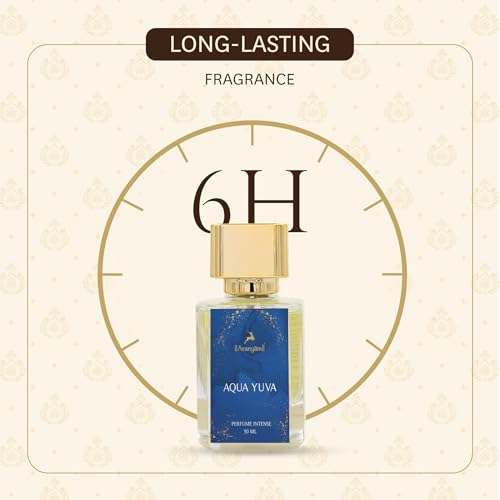 Image of Aranyam Perfumes Natural Aqua Yuva Perfume for Unisex | Long-Lasting Fresh, Aquatic, Sweet & Floral Fragrance | Mild Daily Use and Perfect Valentines Gift for Men & Women (50 ML)