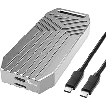 40Gbps M.2 NVMe SSD Enclosure, 8TB Thunderbolt NVME Enclosures for M1 M2 Pro/Max, Type C + USB 4.0 NVMe PCle SSD Adapter Reader, Compatible with Thunderbolts 4, USB 3.2/3.1/3.0