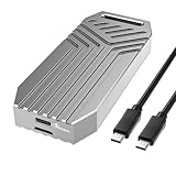 40Gbps M.2 NVMe SSD Enclosure, 8TB Thunderbolt NVME Enclosures for M1 M2 Pro/Max, Type C + USB 4.0 NVMe PCle SSD Adapter Reader, Compatible with Thunderbolts 4, USB 3.2/3.1/3.0