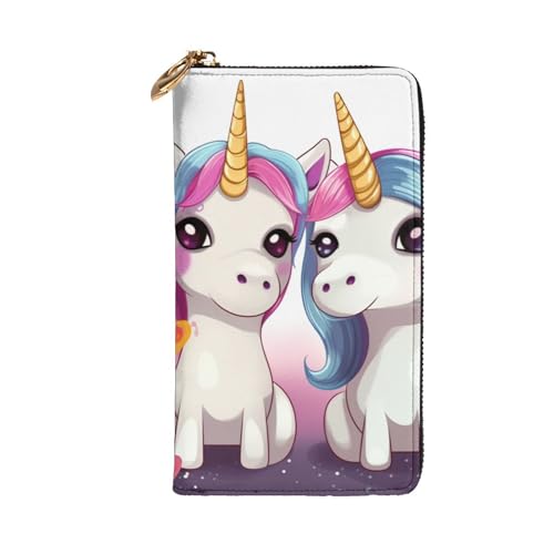 Cute Unicorns Wallet For Women Men Clutch Rfid Blocking Leather Wallets Large Capacity Purse Credit Card Holder Money Case With Zipper Phone Holder Long Travel Purse2