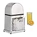 Produktbild Relaxdays Eiscrusher Maschine mit Eisschaufel, manueller Ice Crusher, Metall Eiszerkleinerer, 27 x 15,5 x 13 cm, silber