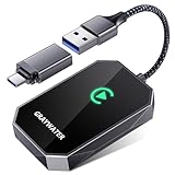 GRAYWATER Wireless CarPlay Adapter,Convert OEM Wired to Wireless Car Play Dongle Fit for Cars 2015+ & for Apple iPhone iOS 10+,Innovative Seamless Control Plug & Play（Space Silver）