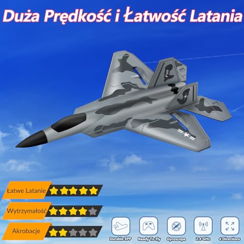 HAWK'S WORK 2CH F-22 szybowiec RC, łatwy dla dzieci i początkujących