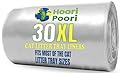 HooriPoori Eco 30 XL Extra Large Heavy Duty Cat Litter Tray Liners on a roll Scratch Resistant Plastic Bags Environmentally Friendly 100% Recycled Material