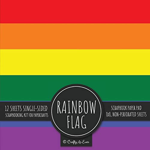 Rainbow Flag Scrapbook Paper Pad: Pride LGBT Art 8x8 Decorative Paper Design Scrapbooking Kit for Cardmaking, DIY Crafts, Creative Projects image 3