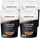 Terrasoul Superfoods Organic Carob Powder, 4 Lbs (4 Pack) - Cocoa Powder Alternative | High in Fiber