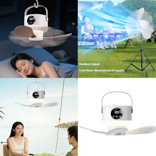 Ventilador colgante USB para camping y lámpara de noche de dormitorio 3