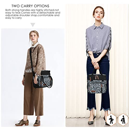 MIYCOO Insulated Lunch Bags for Women Men Large Lunch Box Leakproof Cooler Tote Bag Reusable with Adjustable Shoulder Belt