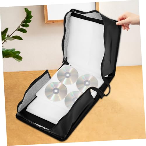 Almacenar colecciones de CD y DVD en el coche con un estuche protector con asa 4