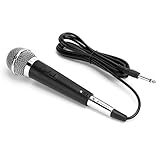 Microphone dynamique filaire avec interrupteur marche/arrêt et câble d'environ 3 mètres, microphone audio haute fidélité pour KTV Vocal Music Performance Meeting (noir)