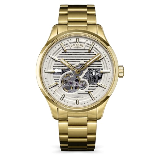 Montre squelette automatique Rotary Greenwich pour le quotidien et la mer