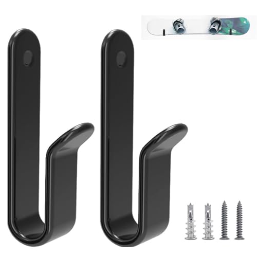 HAOXYO 2 Piezas Soporte de Pared para Monopatín,Skate,Snowboard Skateboard Wall Mount Display Rack,Se Utiliza para Adaptarse a Las Tablas de la Mayoría de Las Tablas,y es Fácil de Instalar