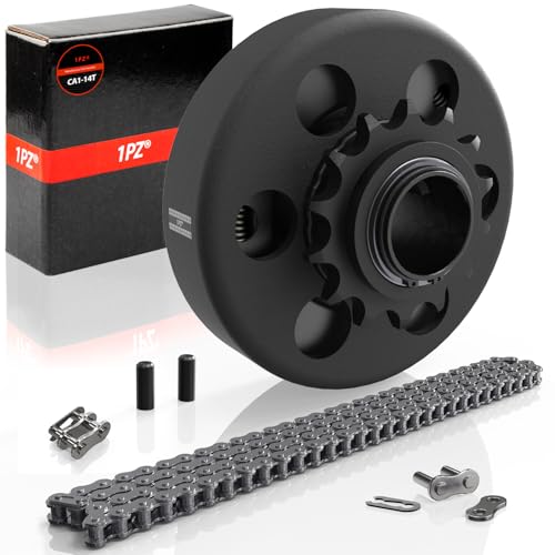 Image of 1PZ DH7-E4F Go Kart Clutch 1 inch Bore 14 Tooth with #40 /41 /420 Chain Predator 212 Centrifugal Clutch 14T for Go Kart Minibike and Fun Kart Engine 8-13 HP