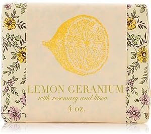 Lemon Geranium Soap 4 oz by Saipua
