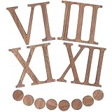 HOOWIFFY Set 1 Orologio Numeri Romani in Legno per Orologio da Parete Installazione Comoda e Resistente per Riparazione e Fai da Te