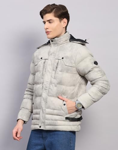 Image of Monte Carlo Mens Regular Fit Solid Hood Zipper Full Sleeves Winter Jacket| Warm Coat for Men | Stylish Zipper Jacket (Pack Of 1)