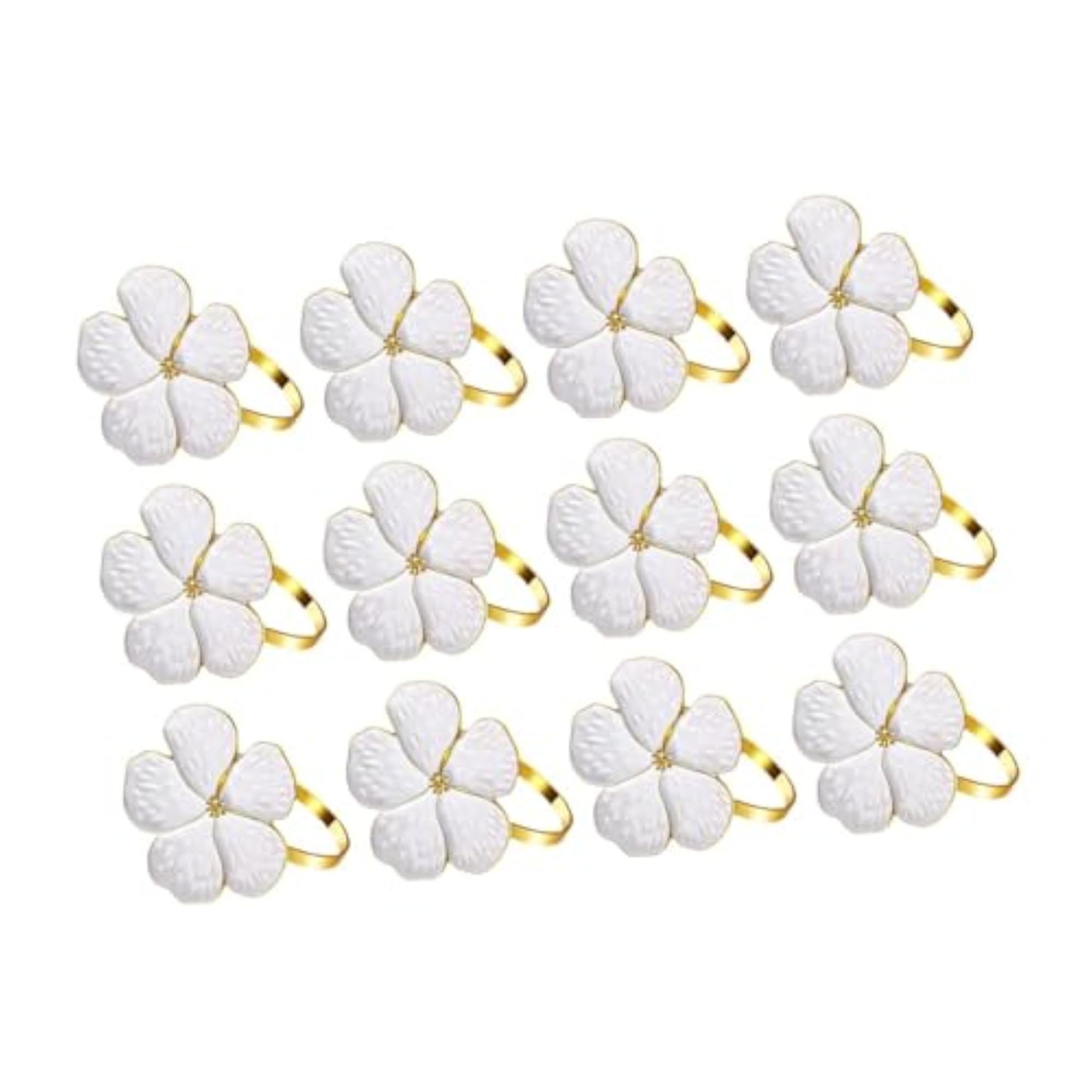 12 Pieces Napkin Rings Table Decoration for Birthday Buffet