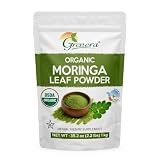 Grenera Organic Moringa Powder | Moringa Oleifera Leaf | Plant Based Ingredient | Lab Tested for Quality | Easy Mix for Smoothies, Drinks & Recipes | from Organic Farms in India | 2.2 lbs (1 kg)
