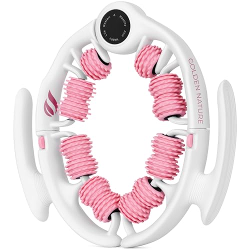 Rodillo de masaje celulítico - Masajeador anticelulítico para muslos, cuello y cuerpo - Herramienta de masaje de fascia para ejercicio de tejido profundo con rodillos desmontables - por Golden Nature