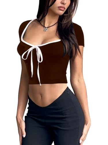 Image of Aahwan Women's Royal Polyester Regular Fit Cropped Top
