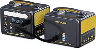 VTOMAN Jump 600X Portable Power Station with Extra Battery - 600W/939Wh Durable LiFePO4 Battery Power Station with 600W Constant-Power, Regulated 12V DC, PD 60W USB-C for Camping,Travel,Home Backup