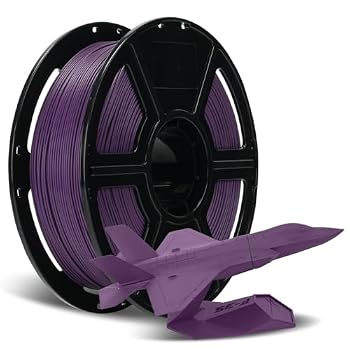FLASHFORGE Carbon Fiber PLA Filament 1.75mm Iris Purple, Reinforced 3D Printer Filament 1kg, Lightweight & High-Strength PLA-CF Filament, Strong & Easy to Print