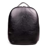 Mochila Executiva Social Artlux em Couro Bovino Preto 36x29x13cm