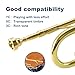 Gold Trumpet Mouthpiece 7C with Brass for Beginners and Children Trumpet Accessories