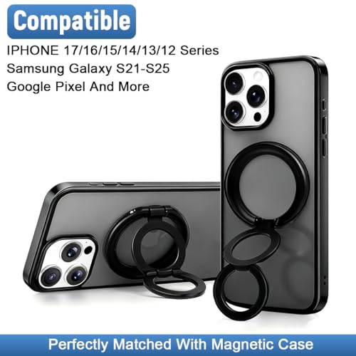 Image of ZORBES Magnetic Phone Ring Support Desk Phone Support Metal Folding Phone Ring Grip Slim Fashion Phone Accessory