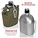 Maxam 32oz Aluminum Canteen with Cover and Cup