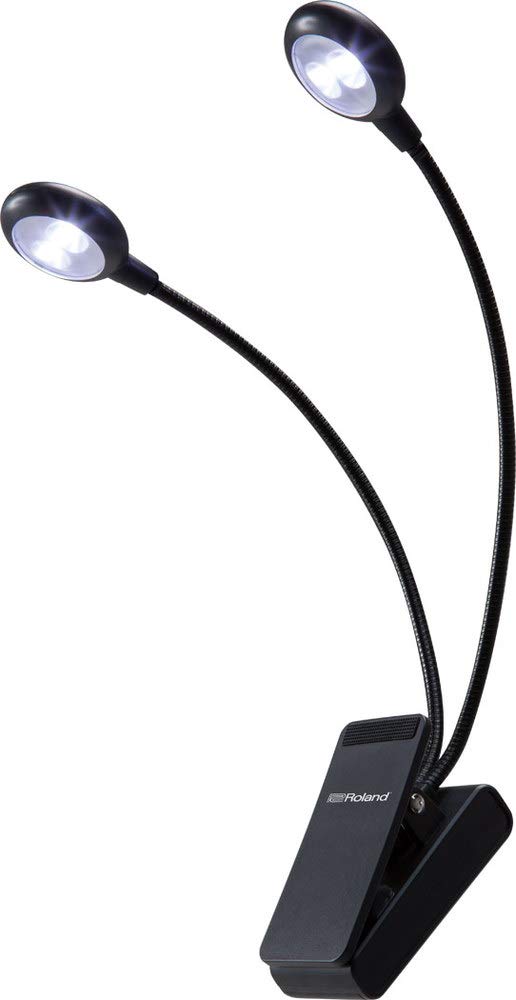 Roland LCL-15C Doppia Lampada a Clip, LED con luce bianca fredda con due impostazioni di luminosità