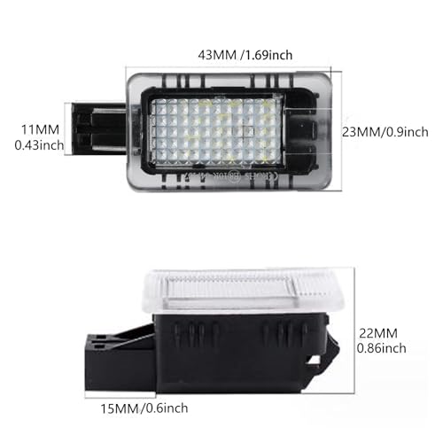 Luz de maletero para Volvo XC90 y S60 solucione la falta de visibilidad en el habitáculo 2 uds 5