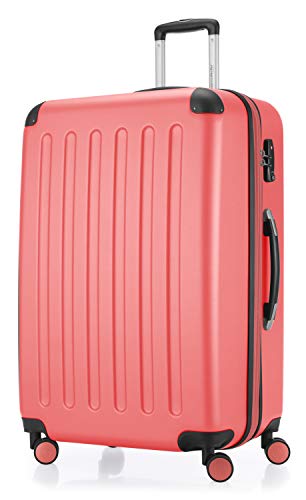 Hauptstadtkoffer - Spree - Luggage Suitcase Hardside Spinner Trolley Expandable 75 cm TSA, Coral