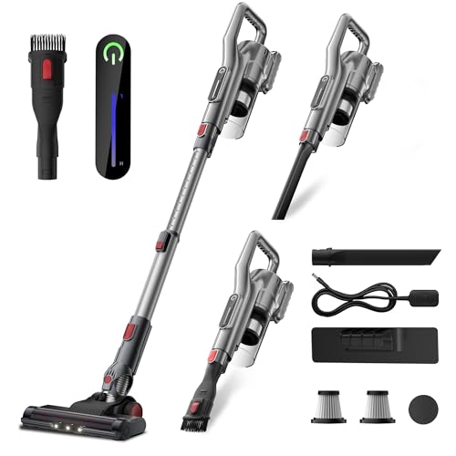 KZXKGXL Cordless Stick Vacuum – LED, HEPA & Pet Hair