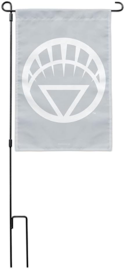 Green Lantern Blackest Night White Lantern Logo Garden Yard Flag