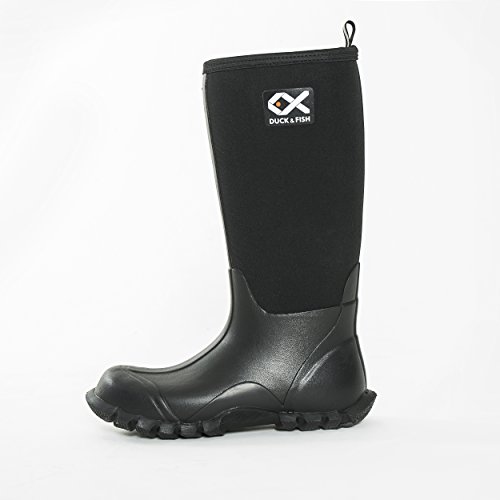 Duck and Fish Buck Man 16 inches Black Fishing Hunting Neoprene Rubber Knee Boot2