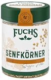 Fuchs Gewürze - Senfkörner ganz - Gewürz zum Einlegen von Gurken oder zum Zubereiten von Rubs - natürliche Zutaten - 70 g in wiederverwendbarer, recyclebarer Dose