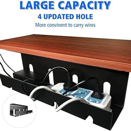 Support de câble sous le bureau et rangement de fil pour espace informatique - 3